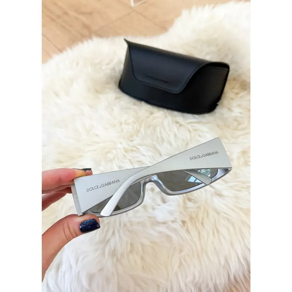 NEW Dolce & Gabbana DG6188 Grey/Light Grey Mirrored (3415/6G) Unisex Sunglasses - Picture 3 of 16